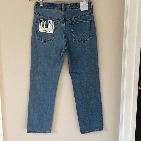 S.O.N.G. Song Denim Half & Half NWT Timeless Fit Straight Ankle Fit Size 5 - Picture 10 of 10